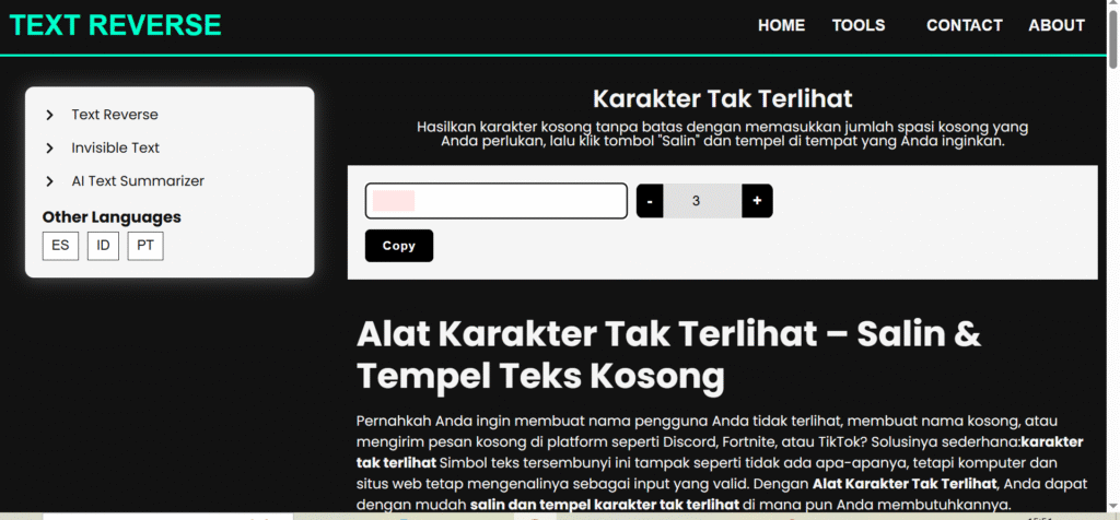 Rahasia Chat Lucu dengan Teks Kosong dan Teks Terbalik