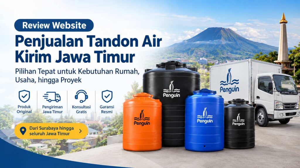 Website Penjualan Tandon Air Kirim Jawa Timur